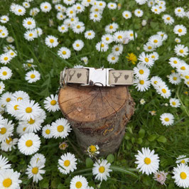 Hundehalsband "Hirschkopf hellcreme"