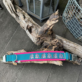 Hundehalsband gestickt "Einhorn sitzend"