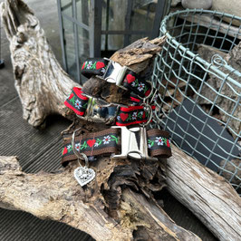 Hundehalsband  "Alpenherzen"