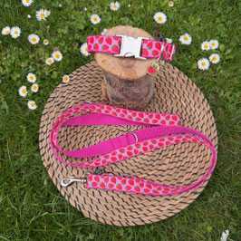 Set "Erdbeeren"  mit verstellbarer Leine