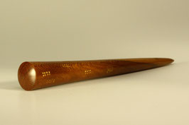 11,3cm / Gedrechselter Haarstab aus Zwetschgen-Holz - Handgefertigt