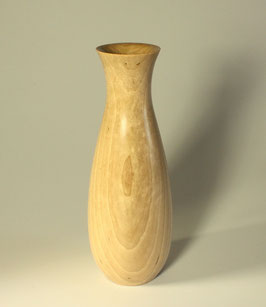 11,5cm, Vase handgedrechselt aus Ahorn, mit Reagenzglaseinsatz
