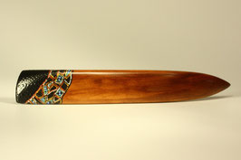 14cm /  Handbemalter, breiter Haarstab aus Apfelbaum-Holz / Handgefertigt