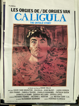Filmposter " DE ORGIES VAN CALIGULA"
