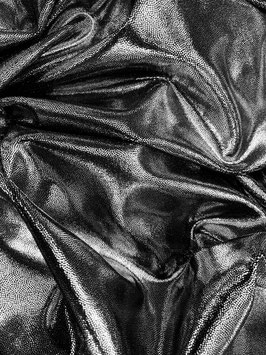 Lycra Holo Honey Schwarz-Silber