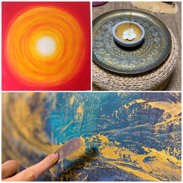 Intuitives Malen - Mal-Workshop (11.01.) in meinem Atelier