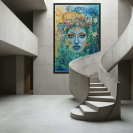 Beginnings, 126cm x 86cm, inkl. Holzrahmen