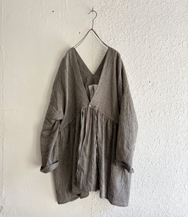 Linen/Cotton/Wool カシュクール風カーディガン