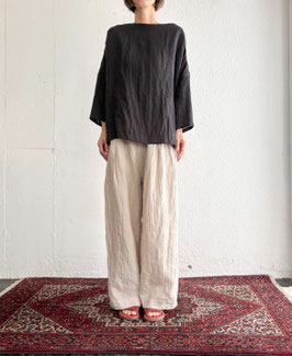 Linen/Hemp ワイドイージーパンツ