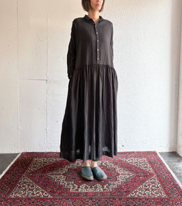 French Linen　ドロップショルダーシャツワンピース