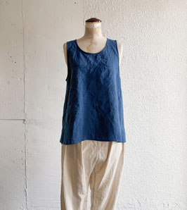 Ramie/Linen フレアタンク