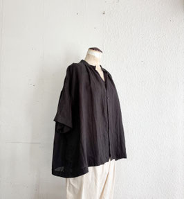 French Linen Skipper gather blouse