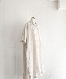 Linen Chambray Short sleeve Skipper one-piece