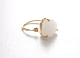 Goldener Ring "White Candy"