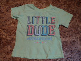 204 Shirt im knalligen neon gelb mit neon Schrift 'Little Dude' von REBEL Gr. 98