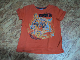1171 Shirt orange mit Tiger von WE Gr. 98/104