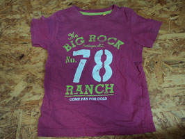 233 Shirt pink/neongrün 'Big Rock 78' von H&M Gr. 86/92