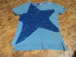 1028 Shirt in blau mit Stern von ZARA Gr. 92