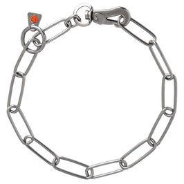 Halskette, langgliedrig, verstellbar - mit SPRENGER-Haken - Edelstahl Rostfrei, 3,0 mm