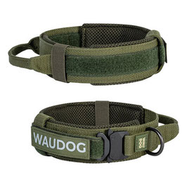 WauDog Pro tactical Dog Collar khaki K9