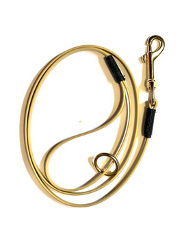 Biothane Gold Edition 1-2-3 Meter Leine Messing mit Handschlaufe / 10mm - jetzt mehr Farben