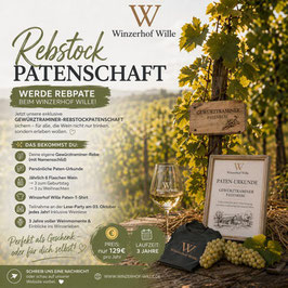 Rebstock Patenschaft - Perfekt als Geschenk oder für dich selbst !