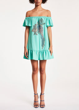 Abito dress art 912DD10067 Donna Denny Rose Estate 2019 variante colore VERDE ACQUA