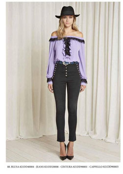 Pantalone donna Denny Rose art 821DD20008 Autunno 2018/19 colore nero