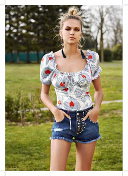 Shorts denim pantalone donna Denny Rose art 812DD20036 Estate 2018