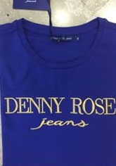 Maglia t-shirt 1/2 manica colore Blu donna Denny Rose art 811SJ64002 Primavera 2018