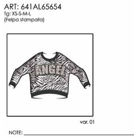 Felpa donna Almagores art 641AL65654 Autunno Inverno 2016/17