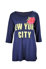 T-shirt maglia colore blu donna Denny Rose art 63dr15006 Primavera 2016