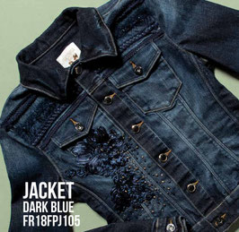 Giubino jeans Jacket denim Donna Fracomina art FR18FPJ105 Autunno 2018/19