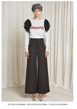 Pantalone donna Denny Rose art 821DD20002 Autunno 2018/19 nero