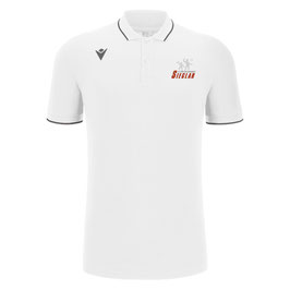 MACRON Comedy ECO Polo weiß mit Sieglarer TV Fitness & Dance-Logo
