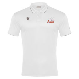 MACRON Draco Polo Weiß mit Sieglarer TV-Logo