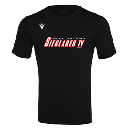 MACRON Boost Hero T-Shirt schwarz mit Sieglarer TV-Logo