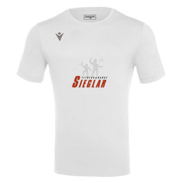 MACRON Boost Hero T-Shirt weiß mit Sieglarer TV Fitness & Dance-Logo