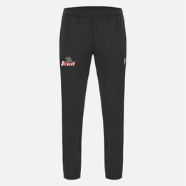 MACRON Jotnar Sweatpants schwarz mit Black Eagles-Logo und Initialen