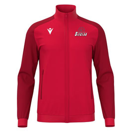 MACRON Anubis Trainingsjacke rot mit Sieglarer TV Basketball-Logo