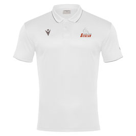 MACRON Draco Polo Weiß mit Judo & Aikido-Logo