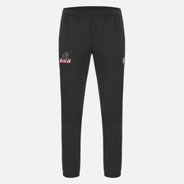 MACRON Jotnar Sweatpants schwarz mit Sieglarer TV Fitness & Dance-Logo und Initialen