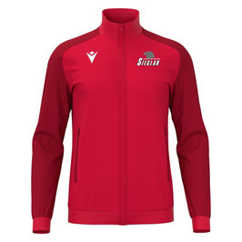 MACRON Anubis Trainingsjacke rot mit Black Eagles-Logo