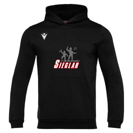 MACRON Banjo Hero Hoodie schwarz mit Sieglarer TV Fitness & Dance-Logo und Wunschname