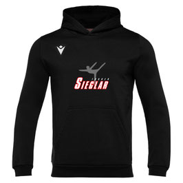 MACRON Banjo Hero Hoodie schwarz mit Sieglarer TV Turnen-Logo und Wunschname