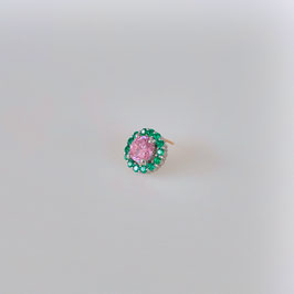 candy circle earrings