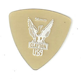 Clayton Ultem Gold Triangel Plektrum  0.56 mm
