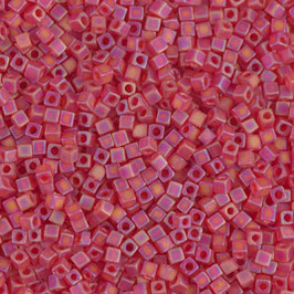 1,8 mm Square Matted LT Red AB 140fr