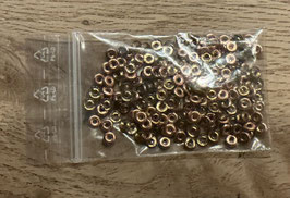 O beads peridot Capri gold