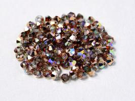 NEU  in Packung 144 St. Crystal Copper Rainbow 3mm